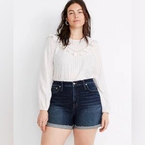 Madewell Curvy High Rise Denim Shorts Size 31